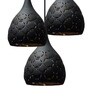 Round Black (E- 27/ 12 Watt) Aluminium Cluster Hanging Light
