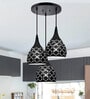 Round Black (E- 27/ 12 Watt) Aluminium Cluster Hanging Light