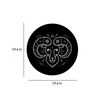 Round Black Black And Gold Zodiac Canvas Art Print