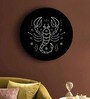 Round Black Black And Gold Zodiac Canvas Art Print