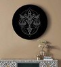 Round Black Black And White Geometry Zodiac Canvas Art Print