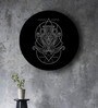 Round Black Black And White Geometry Zodiac Canvas Art Print