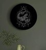Round Black Black And White Geometry Zodiac Canvas Art Print