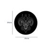 Round Black Black And White Geometry Zodiac Canvas Art Print