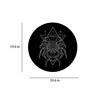 Round Black Black And White Geometry Zodiac Canvas Art Print