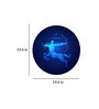 Round Blue Beyond The Bluest Skies Zodiac Canvas Art Print
