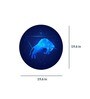 Round Blue Beyond The Bluest Skies Zodiac Canvas Art Print