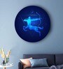 Round Blue Beyond The Bluest Skies Zodiac Canvas Art Print