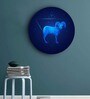 Round Blue Beyond The Bluest Skies Zodiac Canvas Art Print