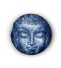 Round Blue Buddha'S Peace Of Mind Canvas Art Print
