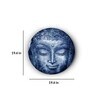 Round Blue Buddha'S Peace Of Mind Canvas Art Print