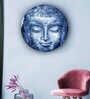 Round Blue Buddha'S Peace Of Mind Canvas Art Print