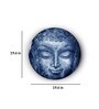 Round Blue Buddha'S Peace Of Mind Canvas Set Of 2 Art Print