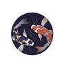 Round Blue Prized Koi Pond Canvas Art Print