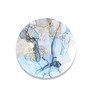Round Blue Richness Of The Marble Canvas Art Print