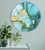 Round Blue Richness Of The Marble Canvas Art Print