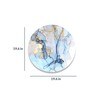 Round Blue Richness Of The Marble Canvas Art Print