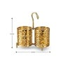 Gold Round Cutlery Holder