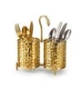 Gold Round Cutlery Holder