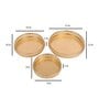 Round Etching Basket Set of 3