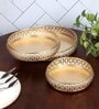 Round Etching Basket Set of 3