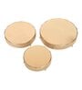 Round Etching Line Buffet Riser Set of 3