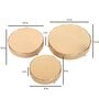 Round Etching Line Buffet Riser Set of 3