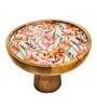 Purple Mango Wood Gladiolus harmony  Cake Stand