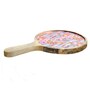Purple Mango Wood Gladiolus harmony  Round Platter