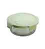 Round Glass Lunch Box With 3 Different Size