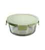 Round Glass Lunch Box With 3 Different Size