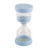 Round Glass Tube 15 Minutes Sky Blue Sand Timer Showpiece