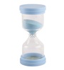 Round Glass Tube 15 Minutes Sky Blue Sand Timer Showpiece