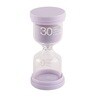 Round Glass Tube 30 Minutes Purple Sand Timer Showpiece