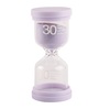 Round Glass Tube 30 Minutes Purple Sand Timer Showpiece