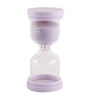 Round Glass Tube 30 Minutes Purple Sand Timer Showpiece