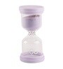 Round Glass Tube 30 Minutes Purple Sand Timer Showpiece