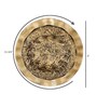 Round Metal LED Novelty Wall Light (Gold)
