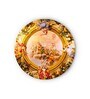 Round Gold Palazzo Pepoli Detailed Ceiling Canvas Art Print