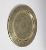 Round Golden Metal Wall Plate