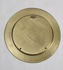 Round Golden Metal Wall Plate