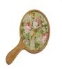Green Mango Wood Gladiolus harmony  Round Platter