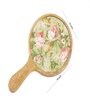 Green Mango Wood Gladiolus harmony  Round Platter
