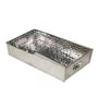 Round Hammered Silver Iron  Tray