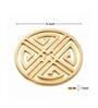 Gold Round Jali Coasters Set Of 4