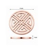Rose Gold Round Jali Coasters Set Of 4