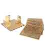 Square Jali Coasters Gold