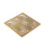 Square Jali Coasters Gold
