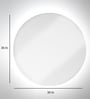 Silver Glass House LED Mirror