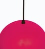 Round Magenta Iron Single Hanging Light